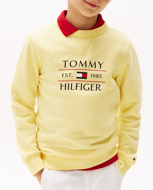 Imagen 0 de Sudadera de niño con cuello redondo y logo frontal