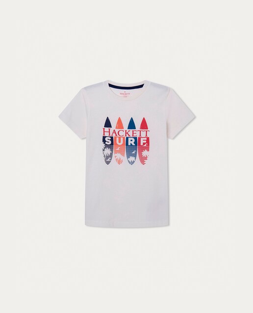 Imagen 0 de Camiseta de niño con cuello redondo y estampado de surf