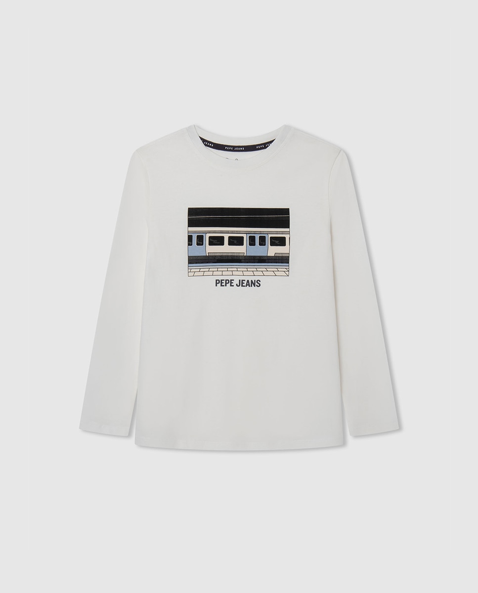 Imagen 0 de Camiseta de niño con estampado metro