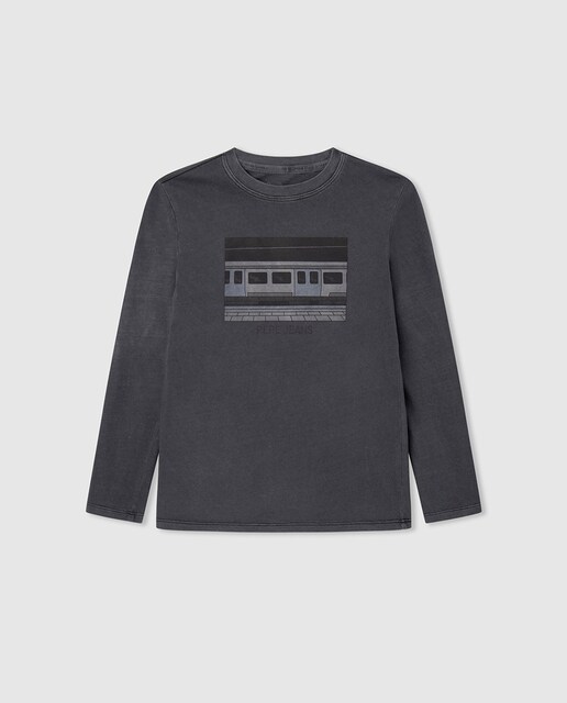 Imagen 0 de Camiseta de niño con estampado metro