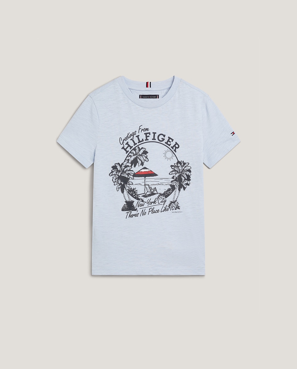 Imagen 0 de Camiseta de niño manga corta y cuello redondo
