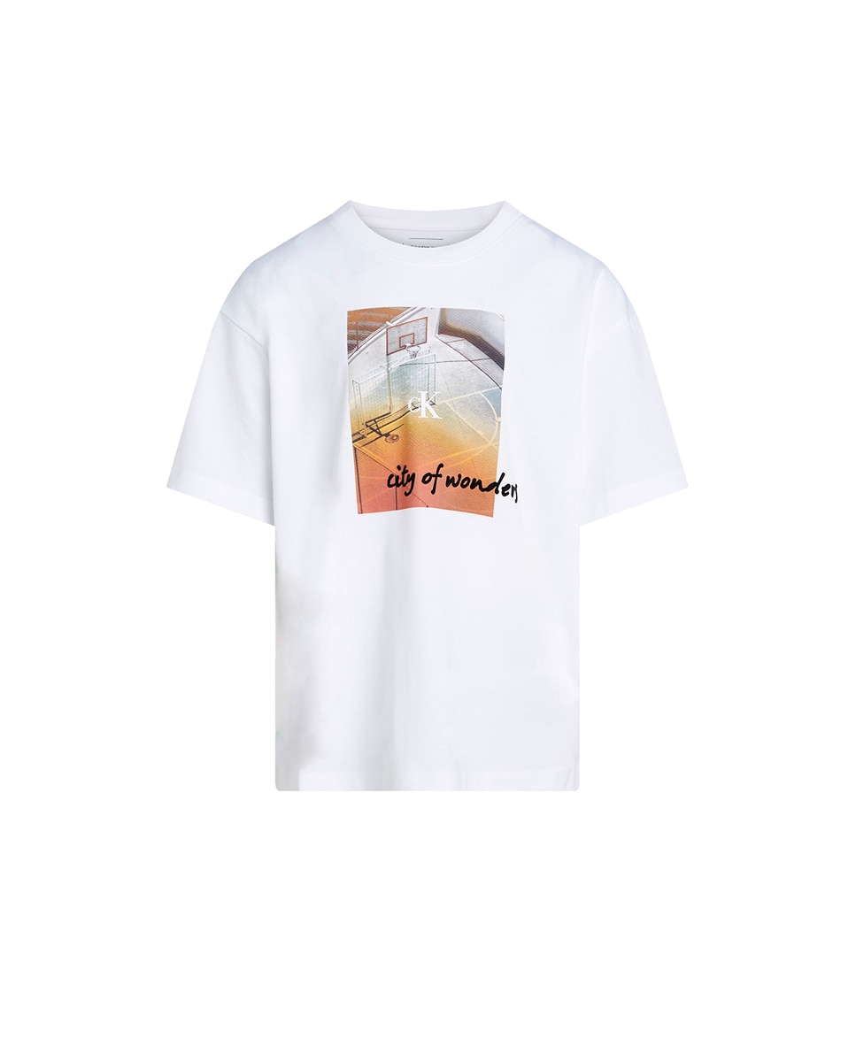 Imagen 0 de Camiseta con estampado fotográfico de niño