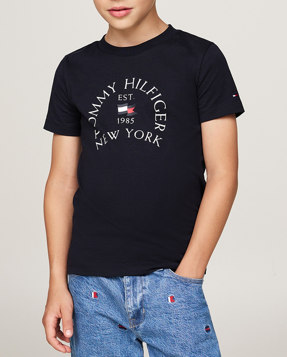 Imagen 0 de Camiseta de niño de manga corta con cuello redondo
