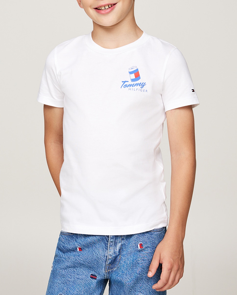Imagen 0 de Camiseta de niño de manga corta con cuello redondo