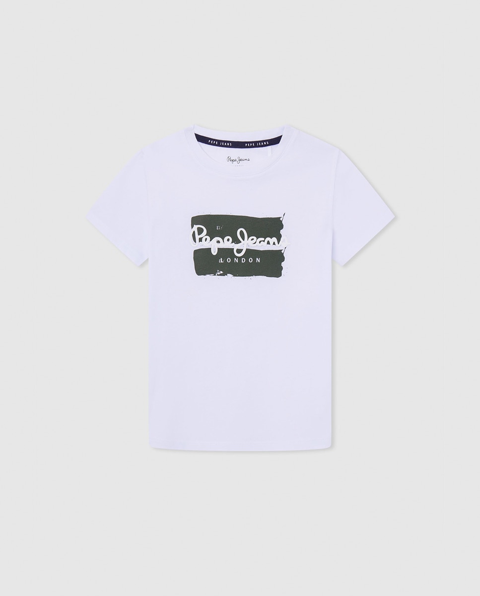 Imagen 0 de Camiseta manga corta con logo Pepe Jeans en relieve para niño