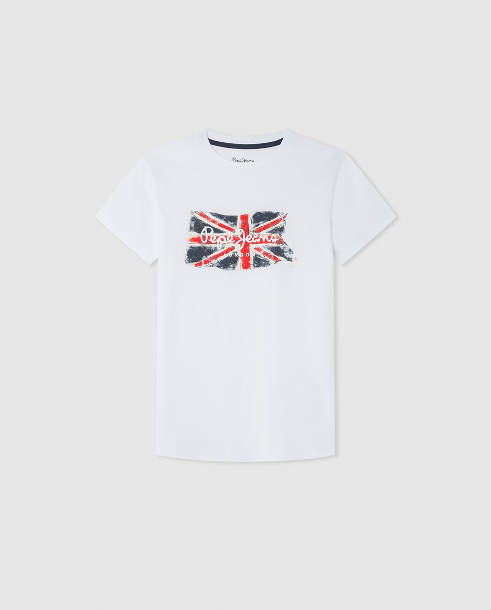 Imagen 0 de Camiseta Pepe Jeans de manga corta con bandera para niño