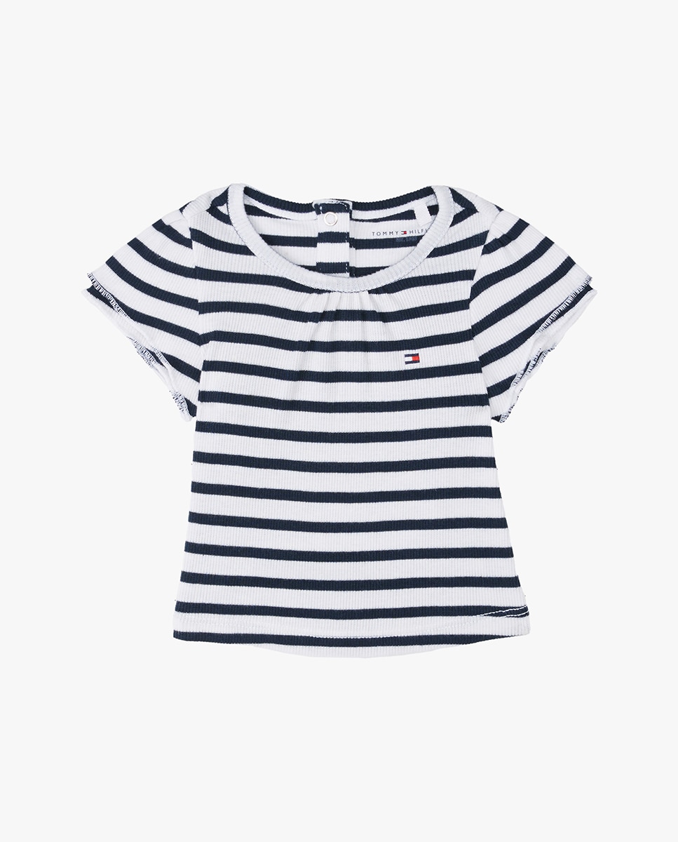 Imagen 0 de Camiseta de bebé niña de rayas manga corta