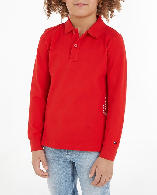 Imagen 0 de Polo de niño de manga larga con logo