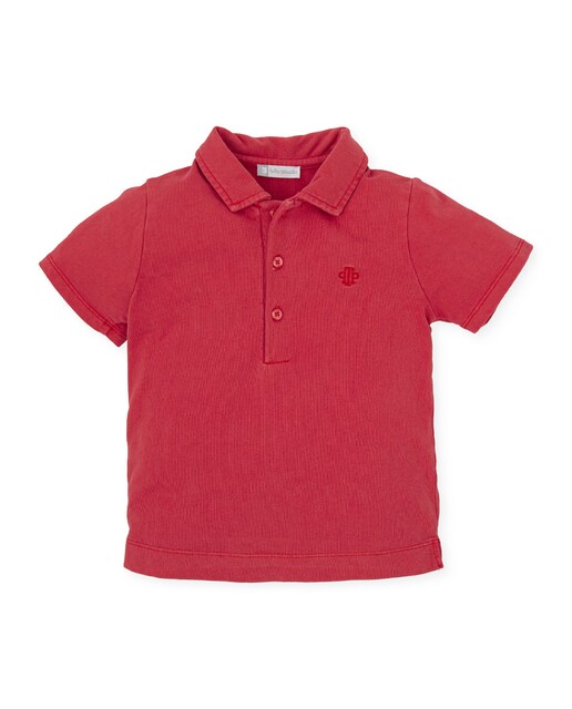 Imagen 0 de Polo de niño de manga corta rojo