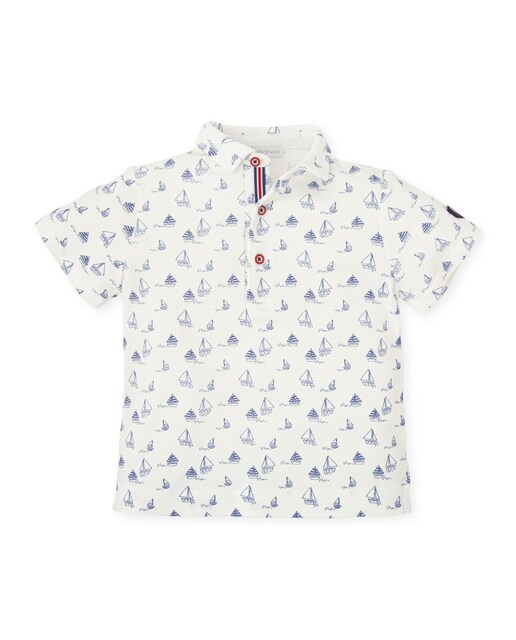 Imagen 0 de Polo  de niño de manga corta azul marino