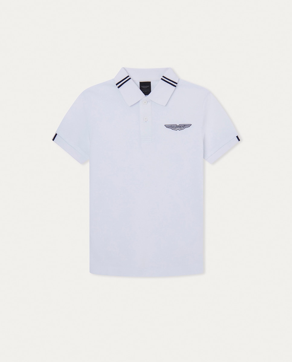 Imagen 0 de Polo de niño Aston Martin cuello bicolor
