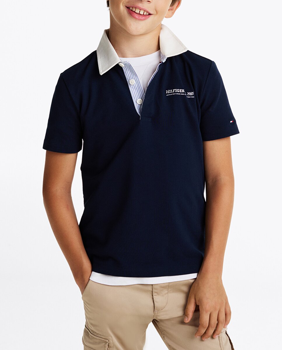 Imagen 0 de Polo de niño de manga corta liso