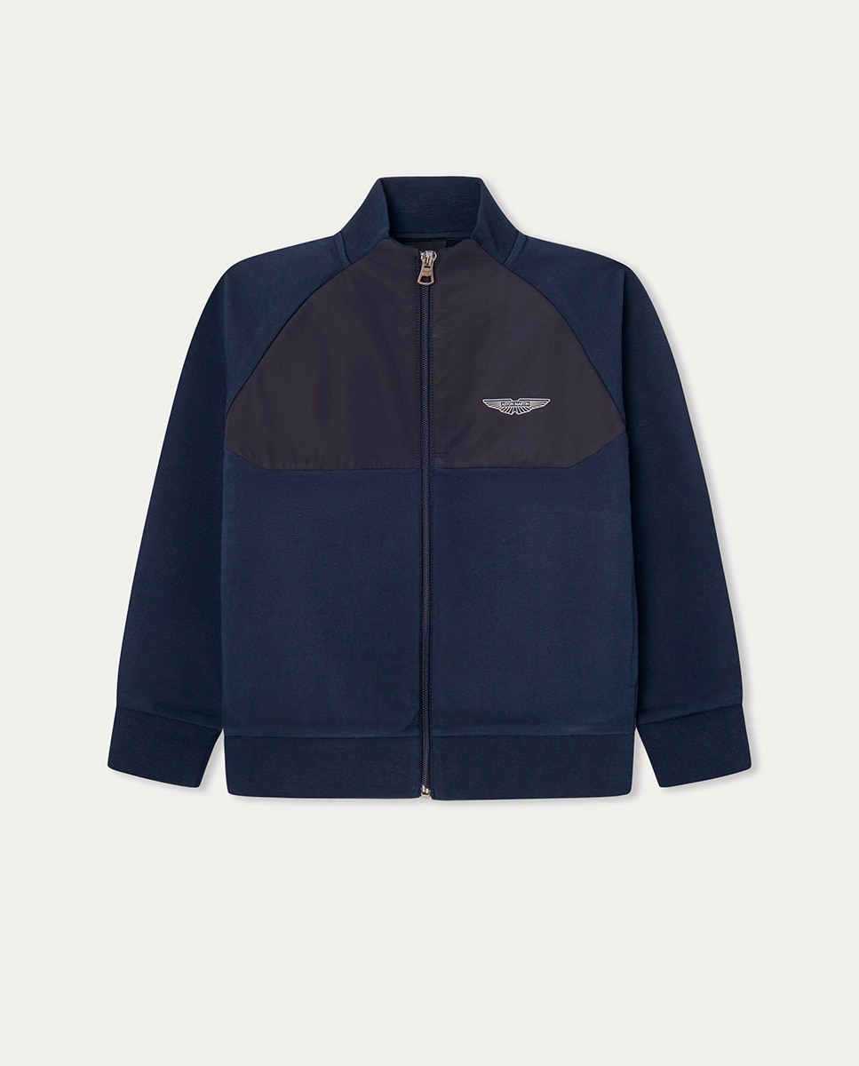 Imagen 0 de Sudadera de niño Aston Martin cuello caja