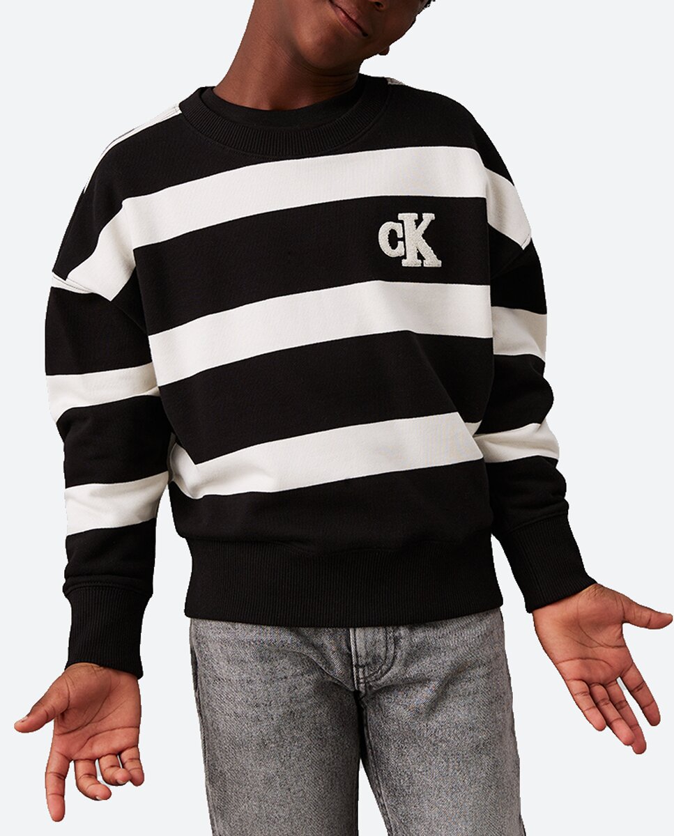 Imagen 0 de Sudadera a rayas de niño