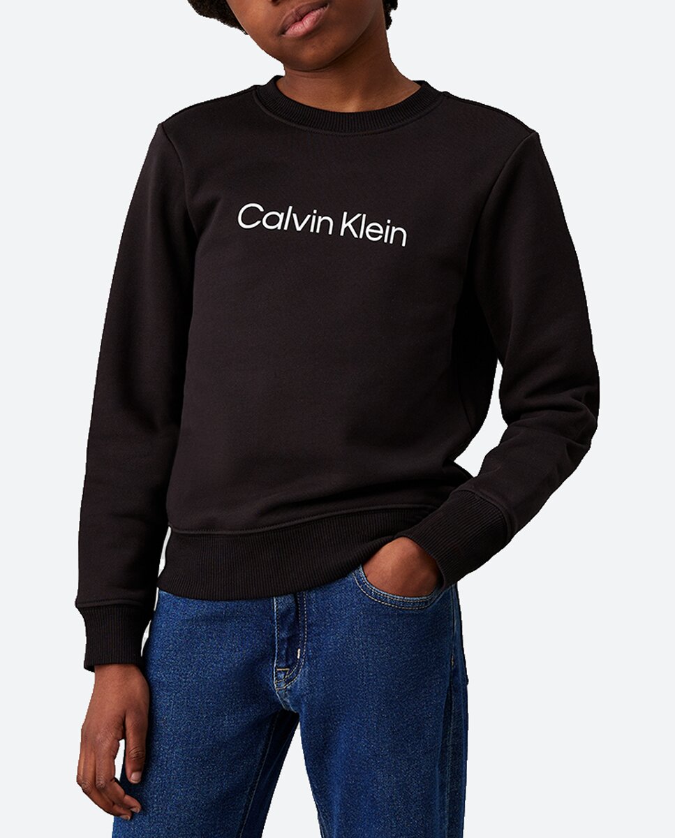 Imagen 0 de Sudadera cuello redondo con logo unisex