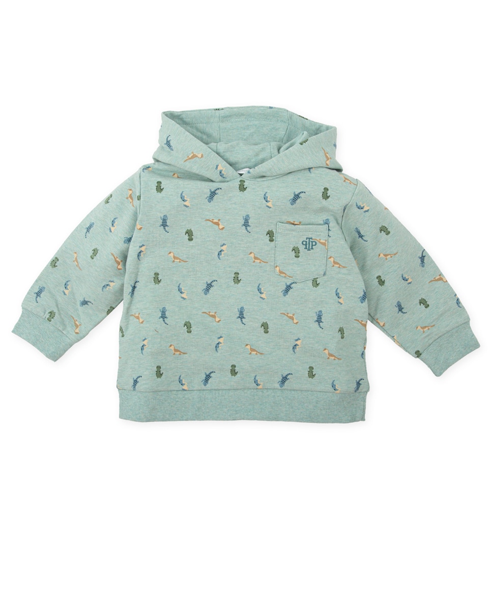 Imagen 0 de Sudadera de bebé niño con capucha y bolsillo en el pecho