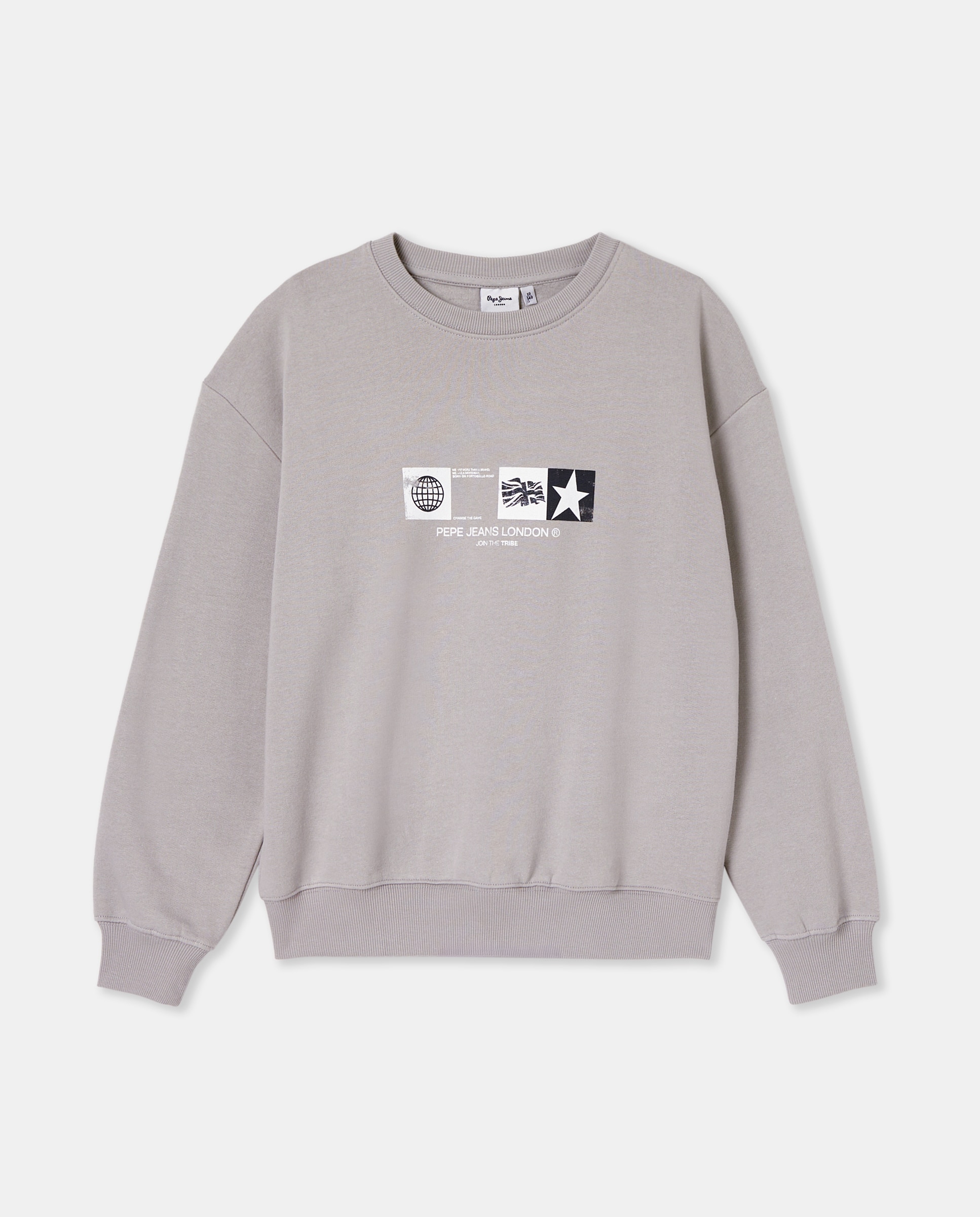 Imagen 0 de Sudadera Matheus niño en gris claro. "PEPE TRIBE"