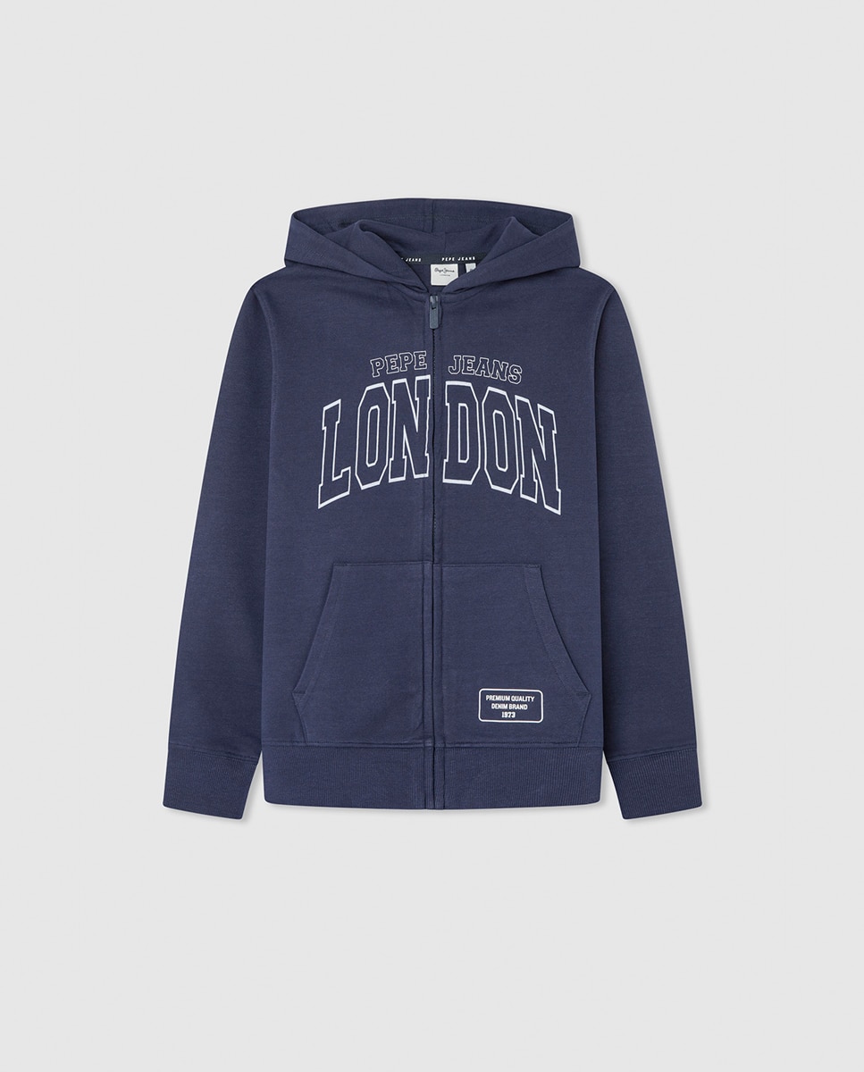 Imagen 0 de Sudadera estilo Varsity con capucha para niño