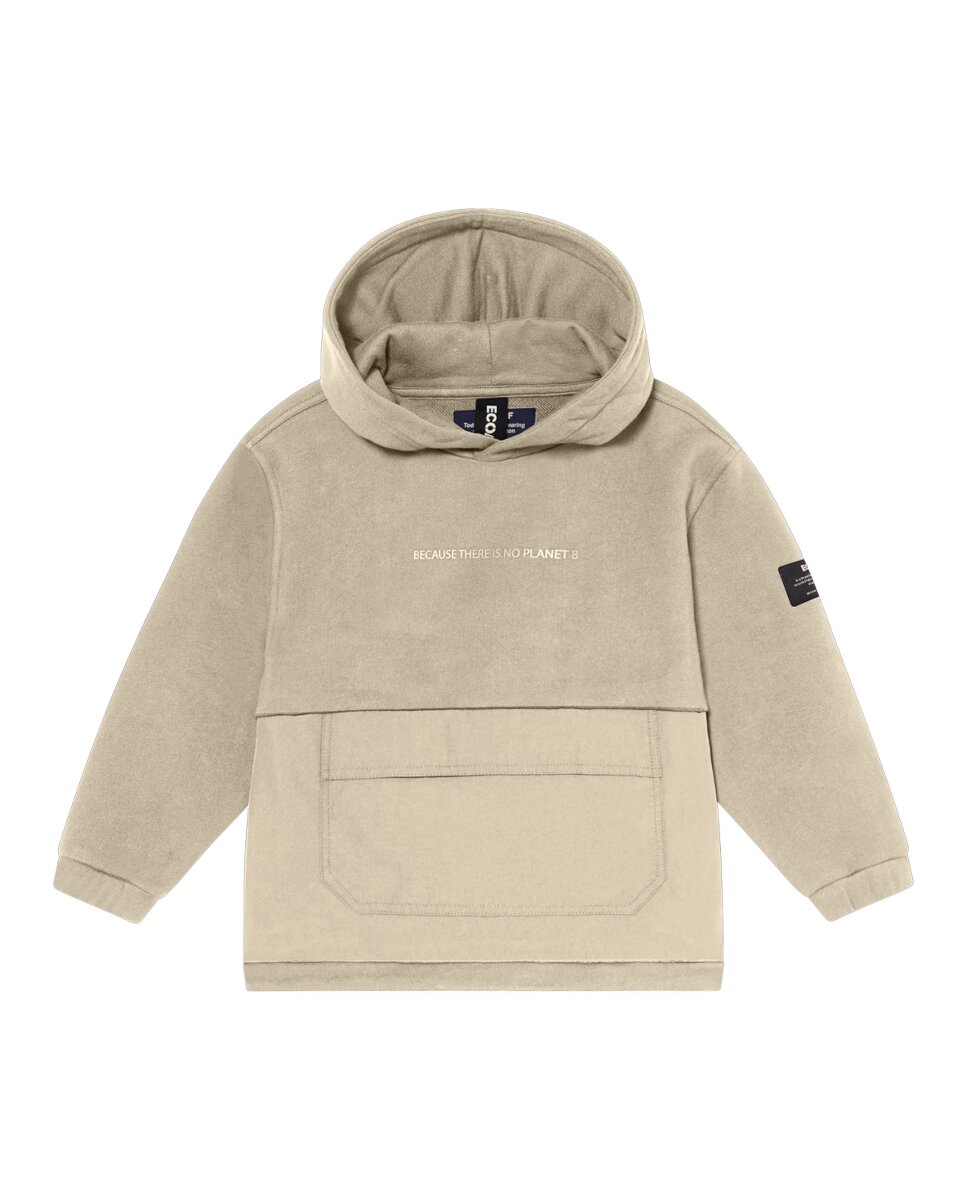 Imagen 0 de Sudadera niño con bolsillo central y frase en pecho