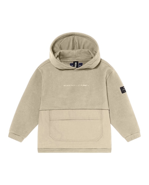 Imagen 0 de Sudadera niño con bolsillo central y frase en pecho