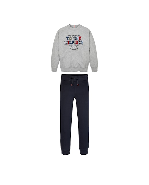 Imagen 0 de Conjunto deportivo de niño de sudadera y pantalón de algodón