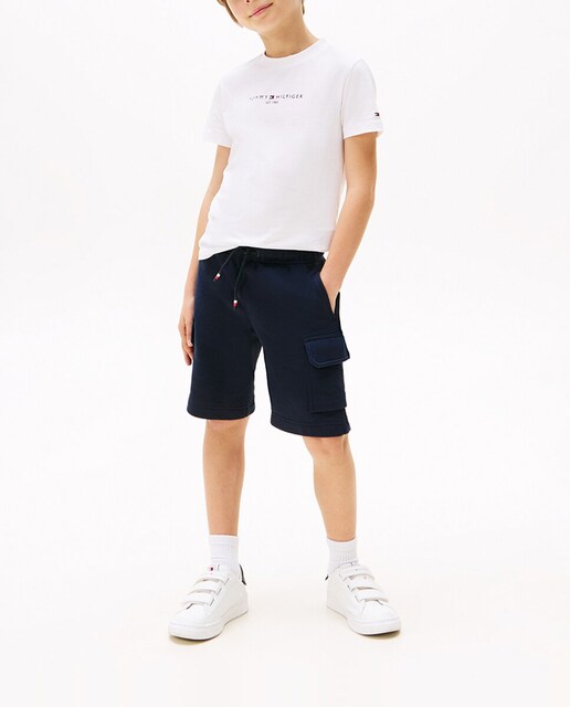 Imagen 0 de Conjunto de bebé niño de camiseta con logo y pantalón corto