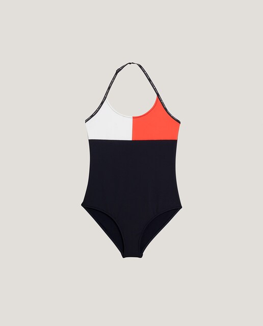 Imagen 0 de Bañador atado al cuello con colores corporativos