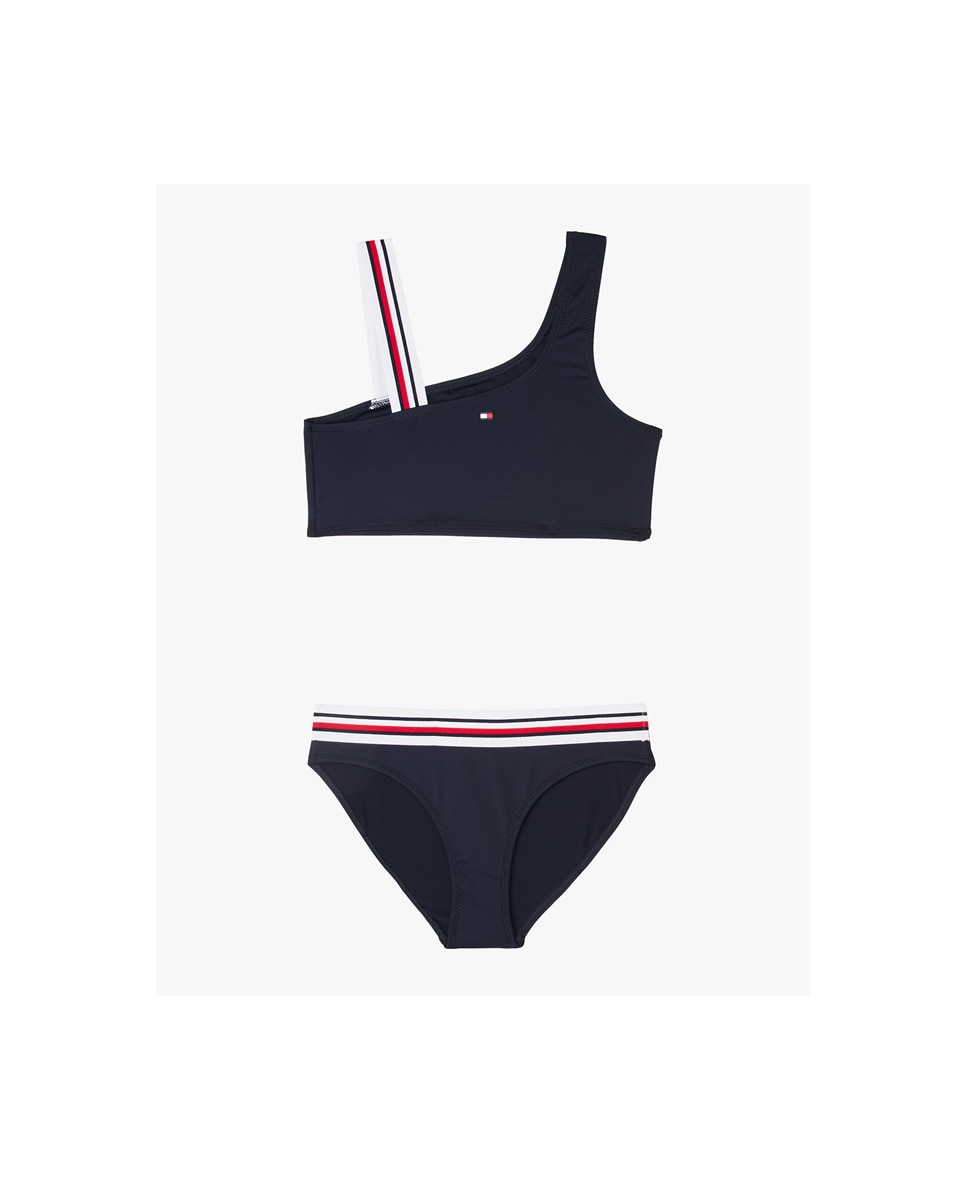Imagen 0 de Bikini de niña de tirantes y cintura corporativos