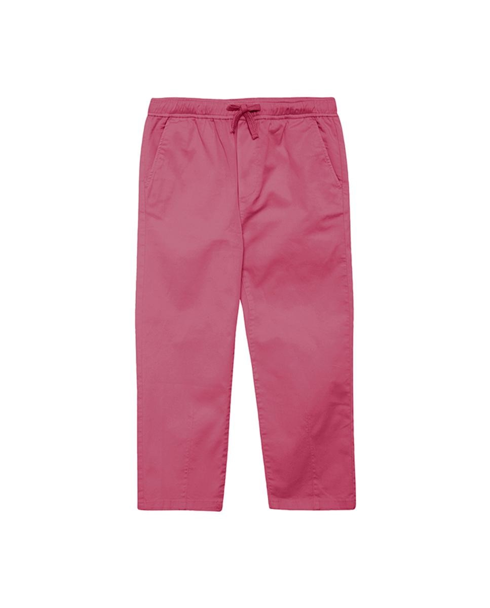Imagen 0 de Pantalón de niña largo recto, con cordón ajustable
