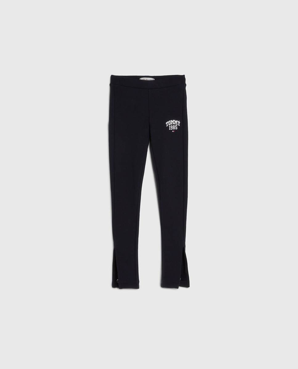 Legging de niña con aperturas inferiores y logo Tommy estampado — oferta en Primeriti