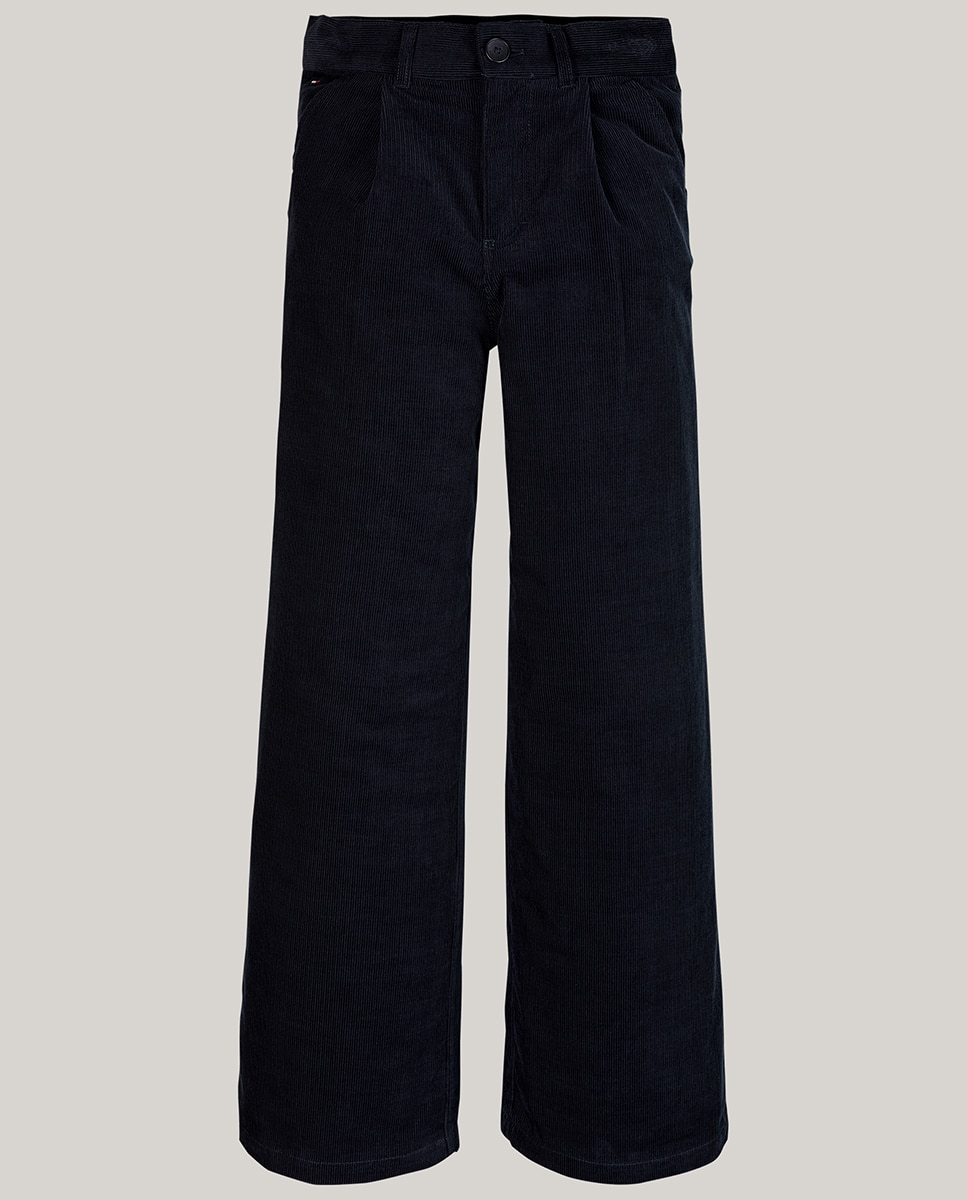 Imagen 0 de Pantalones de bebé niña de micropana con pinzas