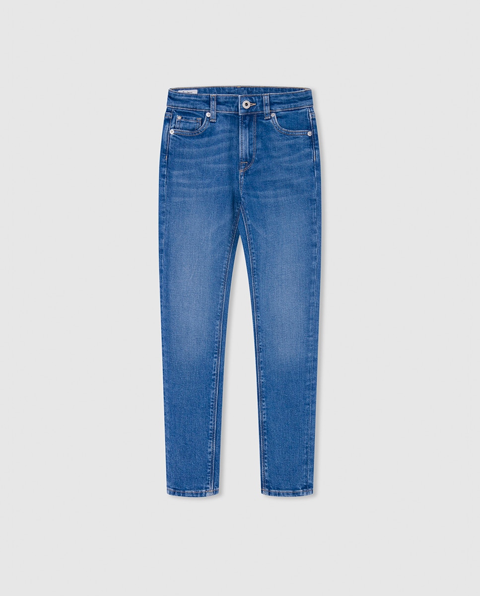 Imagen 0 de Denim Skinny fit de tiro alto para niña