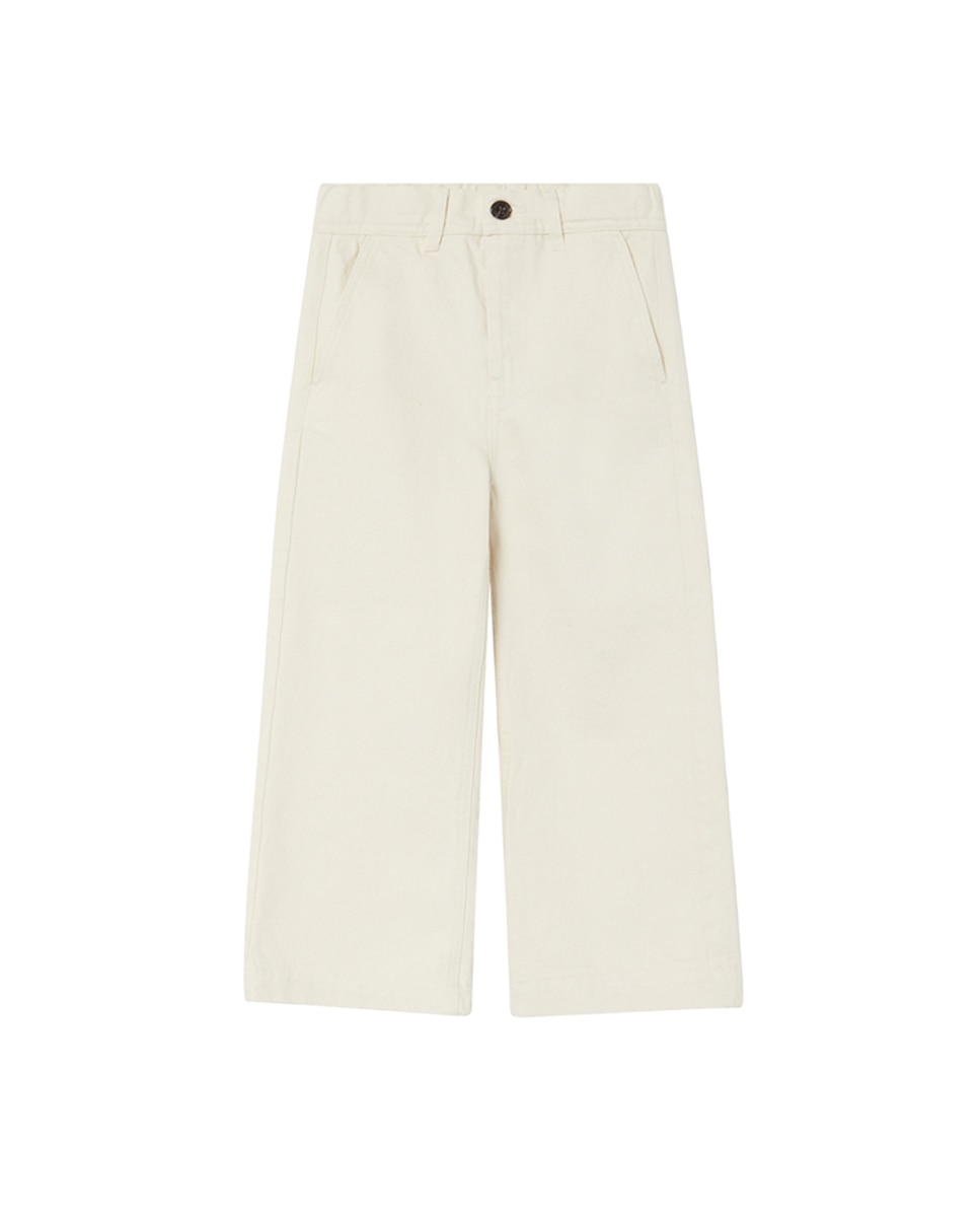 Imagen 0 de Pantalon ancho de niña con bolsillos laterales y de tiro alto
