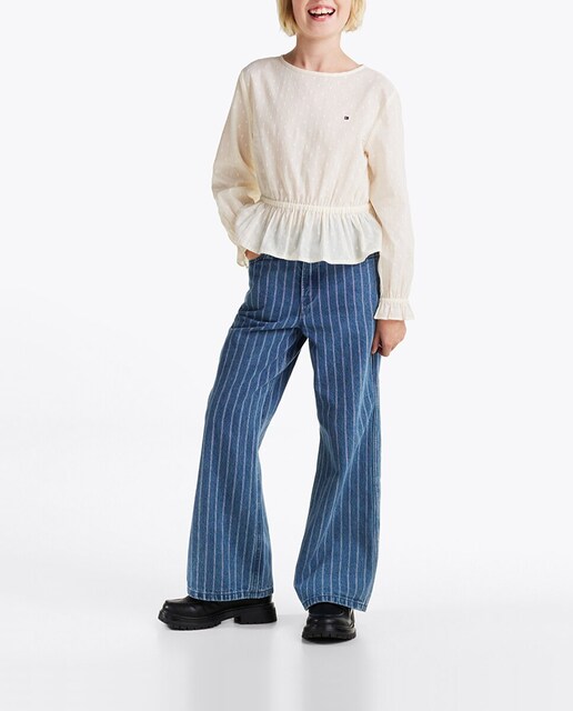 Imagen 0 de Pantalón de niña vaquero largo y estampado