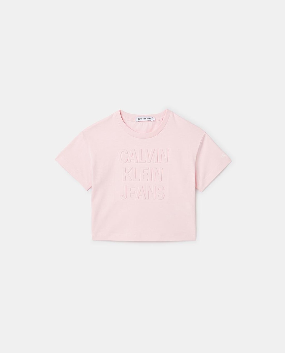Imagen 0 de Camiseta de niña con cuello redondo