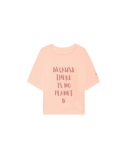 Imagen 0 de Camiseta de niña manga corta, estampado delantero because