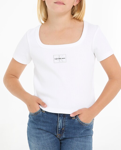 Imagen 0 de Camiseta de color blanco de niña