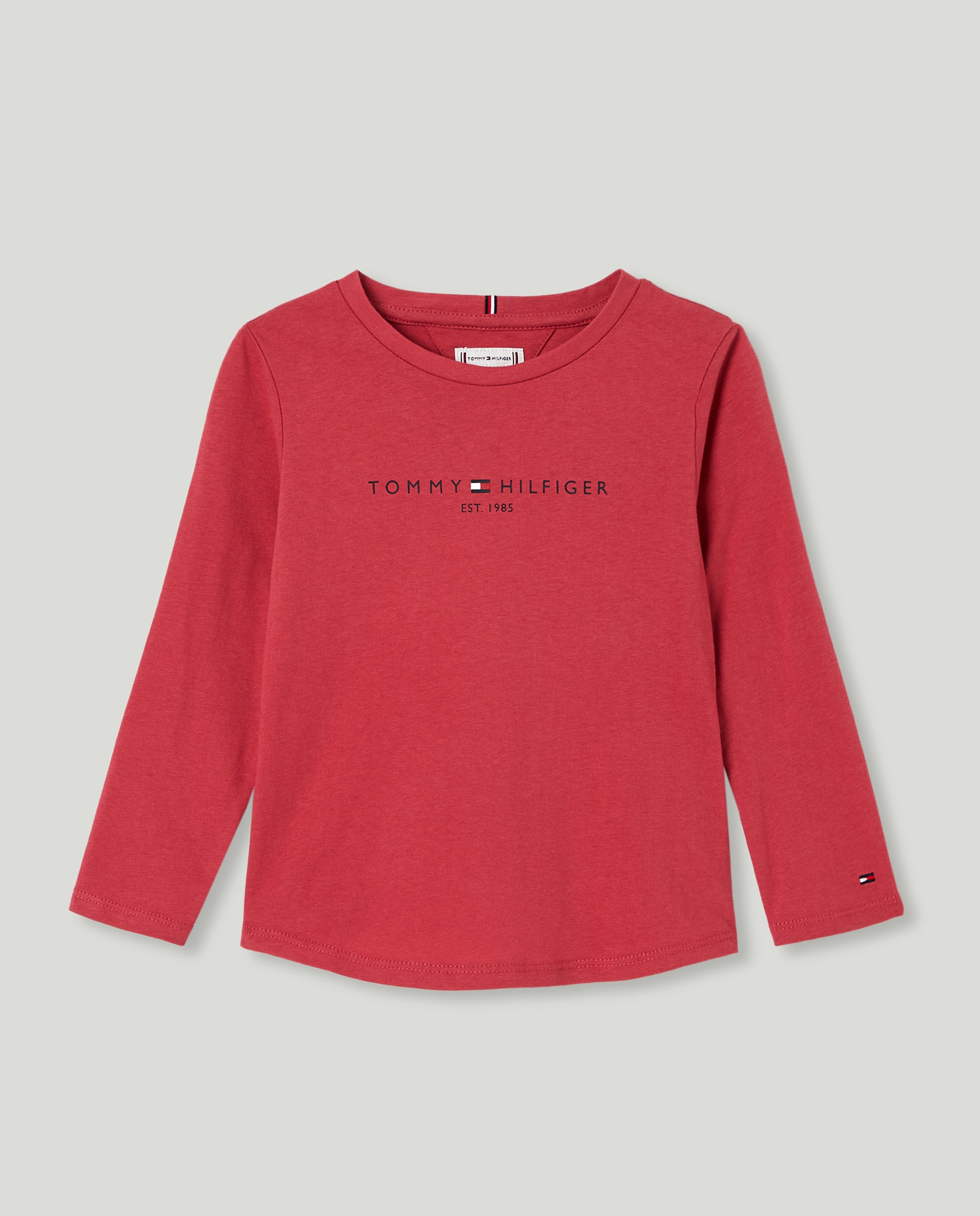 Imagen 0 de Camiseta de niña de manga larga con cuello redondo