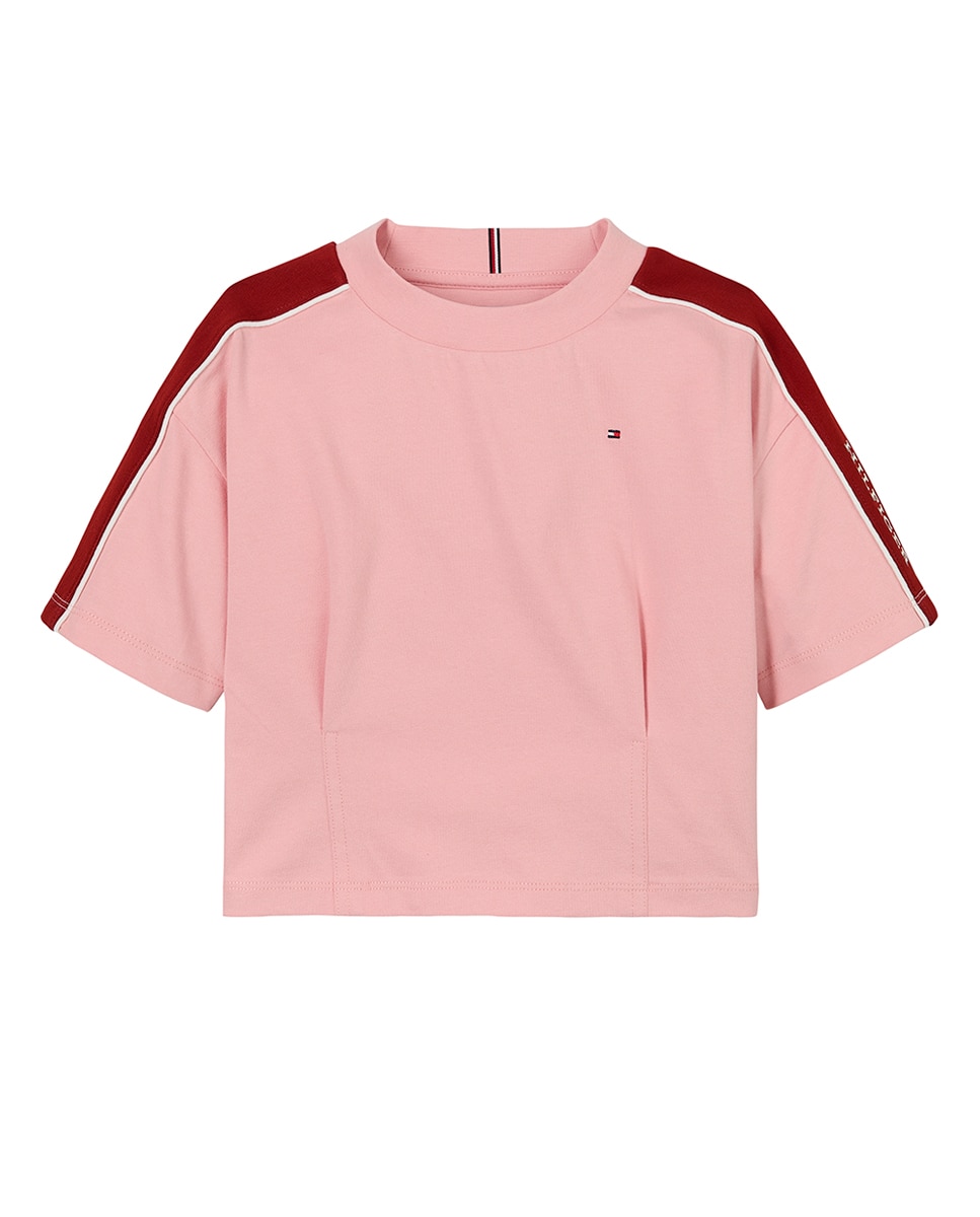Imagen 0 de Camiseta de niña de manga corta con detalles corporativos
