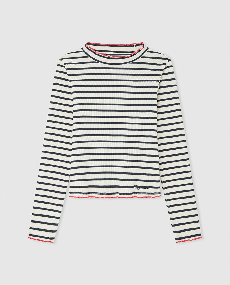 Imagen 0 de Camiseta de canalé para niña