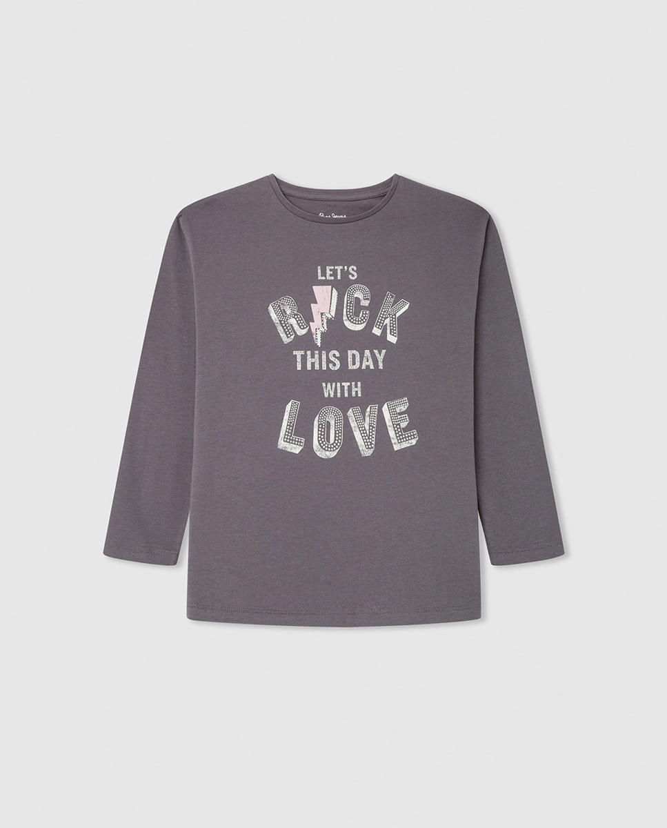Imagen 0 de Camiseta con tachuelas para niña