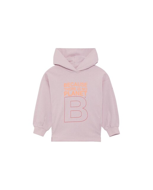 Imagen 0 de Sudadera de niña manga larga con capucha, estampado delantero beacuse