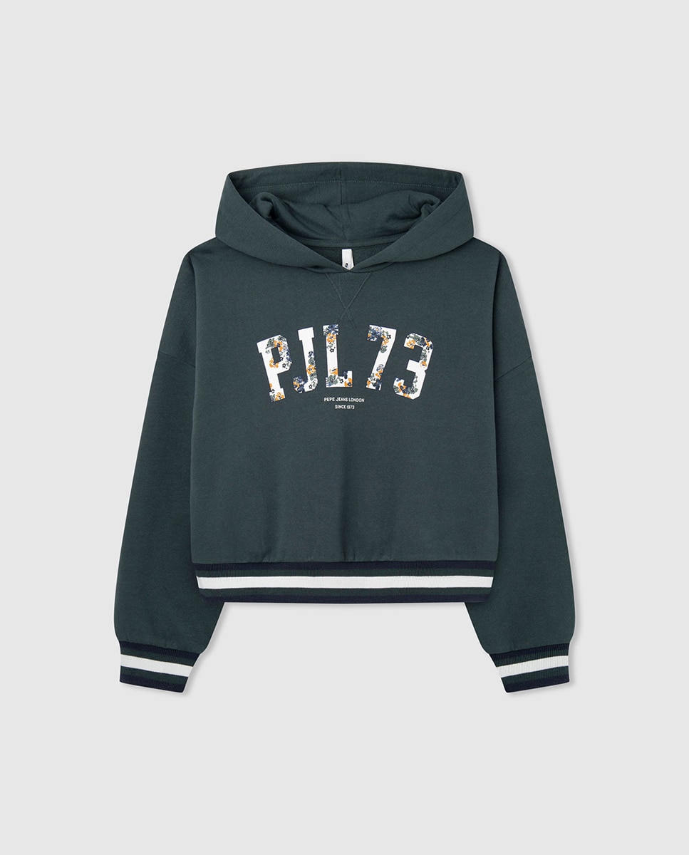 Imagen 0 de Sudadera de niña con capucha