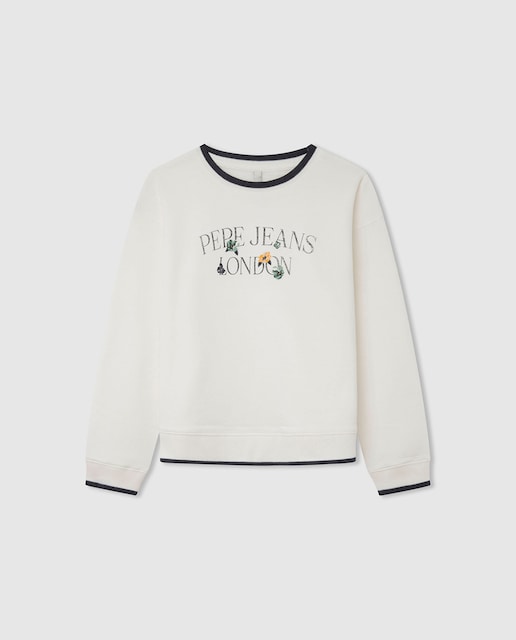 Imagen 0 de Sudadera de niña con estampado floral