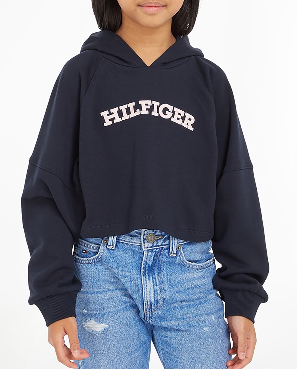 Imagen 0 de Sudadera de niña con capucha y manga larga