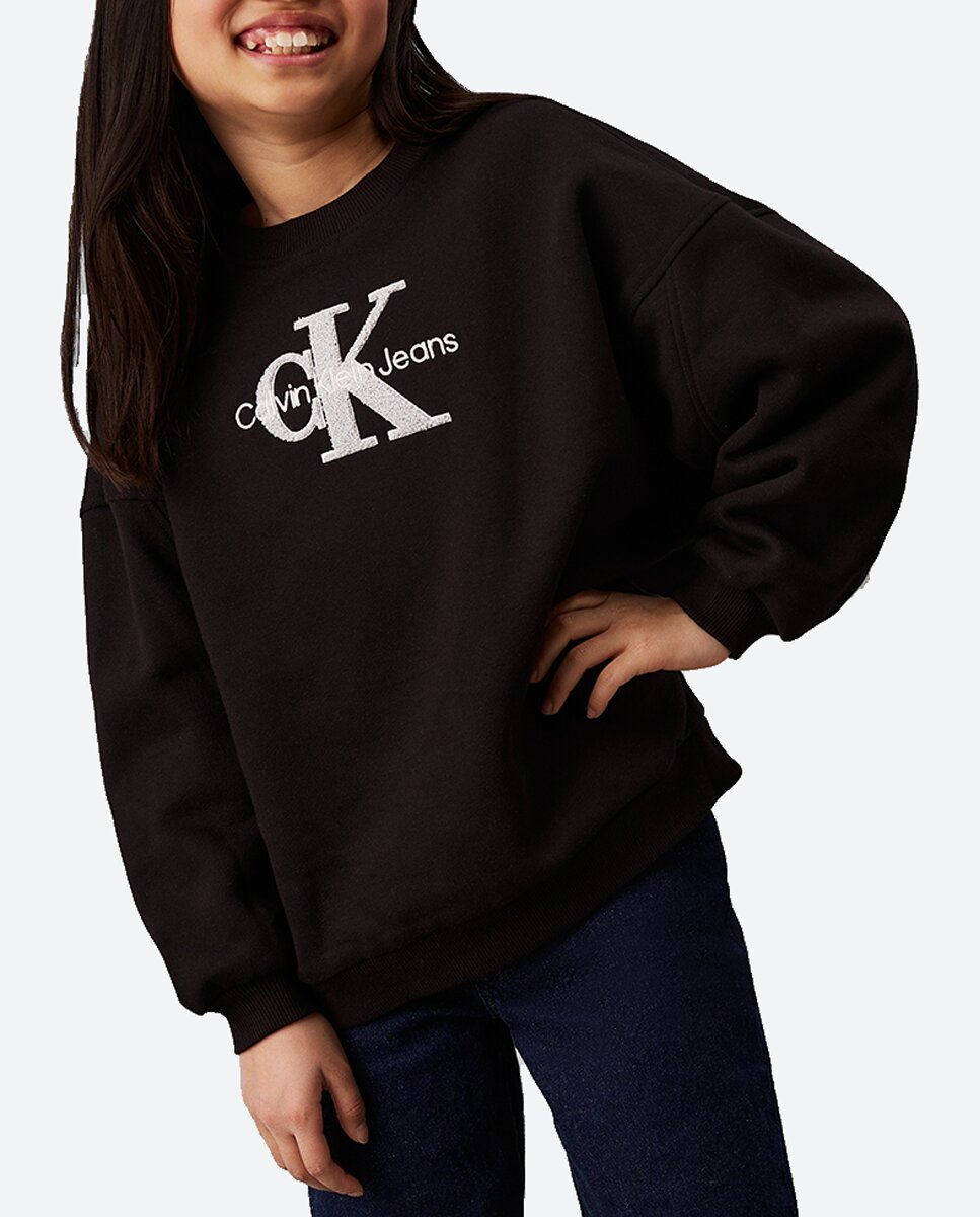 Imagen 0 de Sudadera oversized con logo de niña