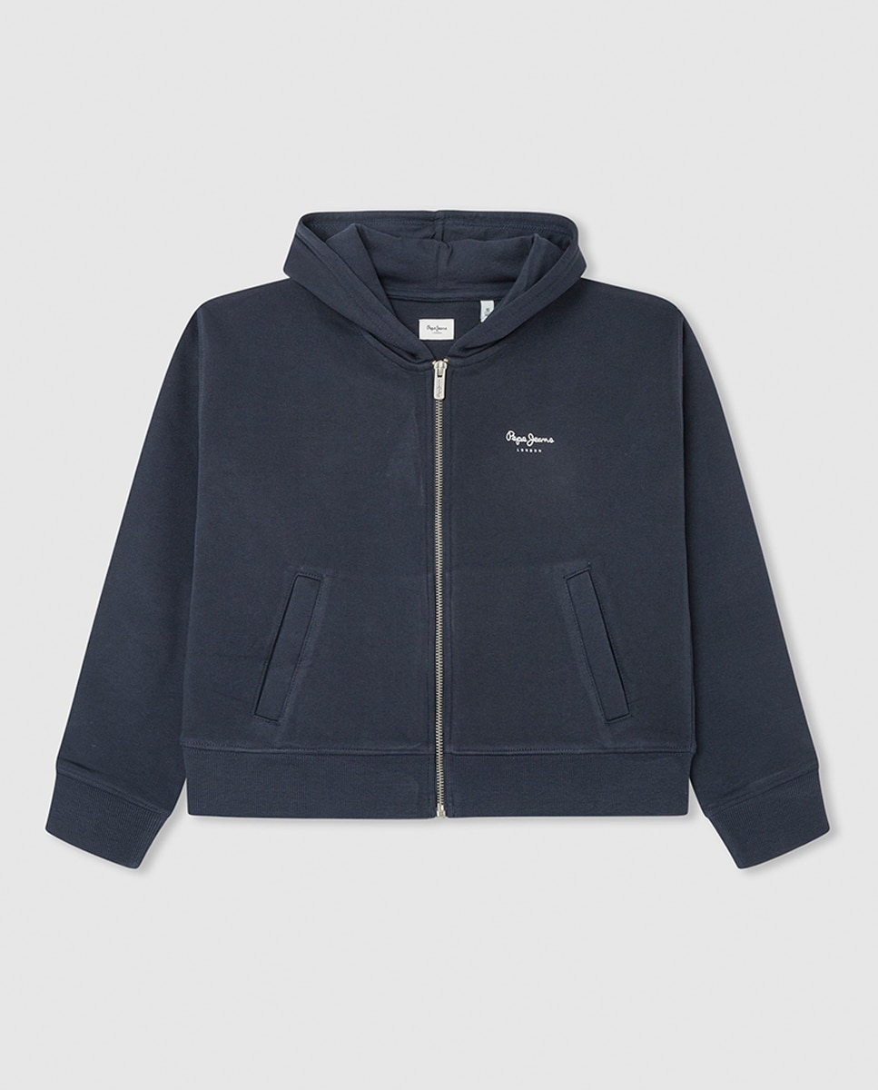 Imagen 0 de Sudadera con cremallera para niña