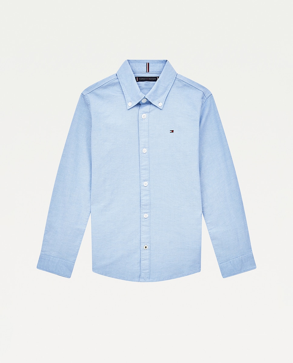 Imagen 0 de Camisa de bebé niño oxford con botones y manga larga