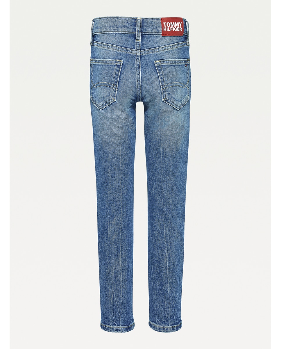Pantalón vaquero de bebe niño en lavado azul claro de corte cónico — oferta en Primeriti