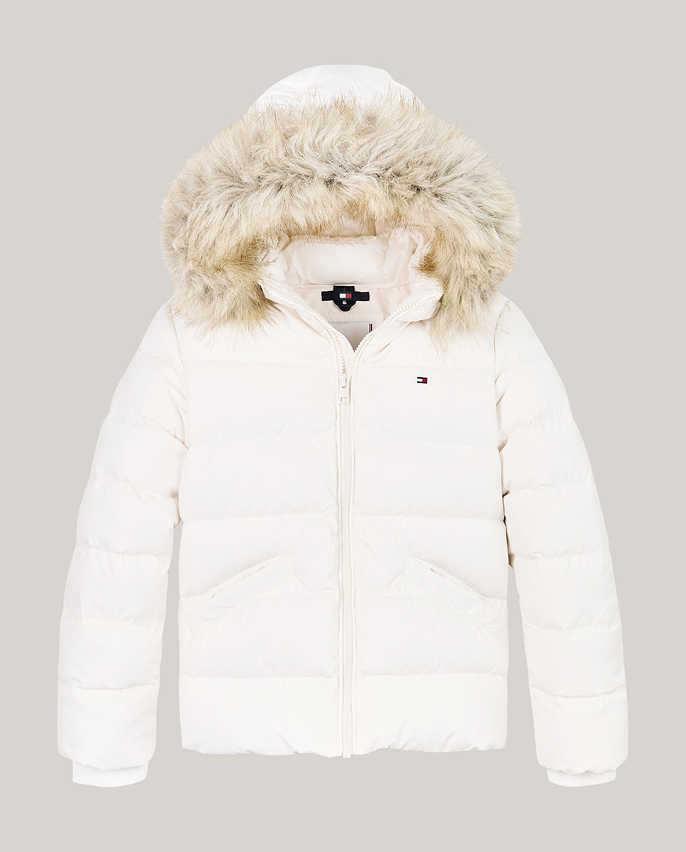 Imagen 0 de Chaqueta acolchada de bebé niña con capucha y cremallera